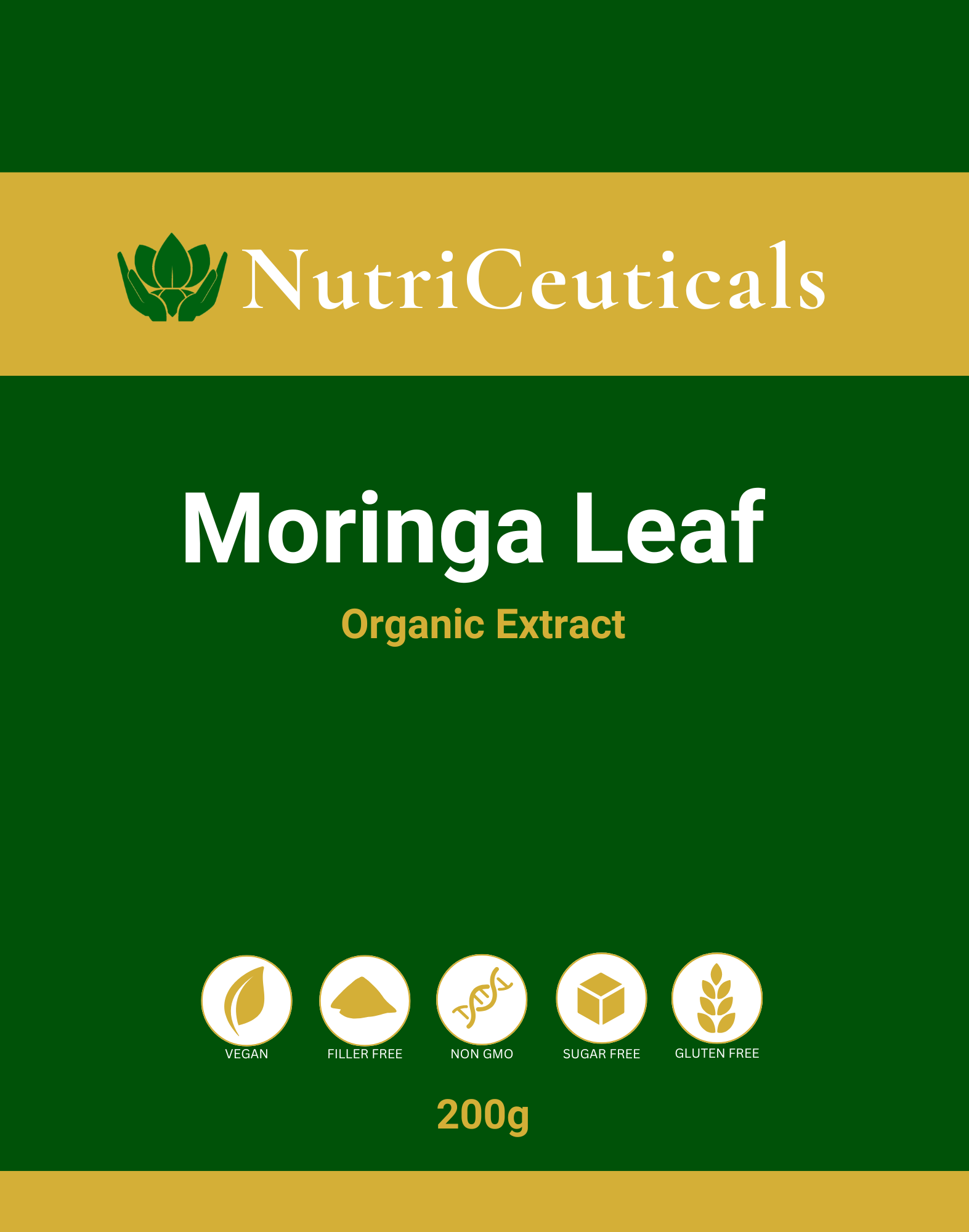 Moringa Leaf Organic Powder 200g